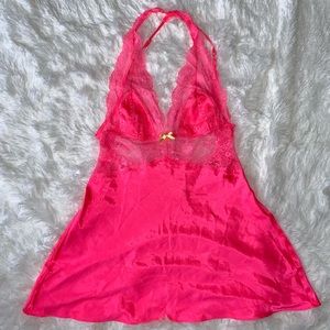 Pink Satin Night Dress